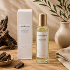 Vaporisateur d'ambiance Luminante Bois de Oud avec son étui blanc