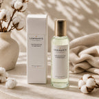 Vaporisateur d'ambiance Luminante Fleur de coton avec son étui blanc