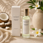 Vaporisateur d'ambiance Luminante Tiaré-coco avec son étui blanc